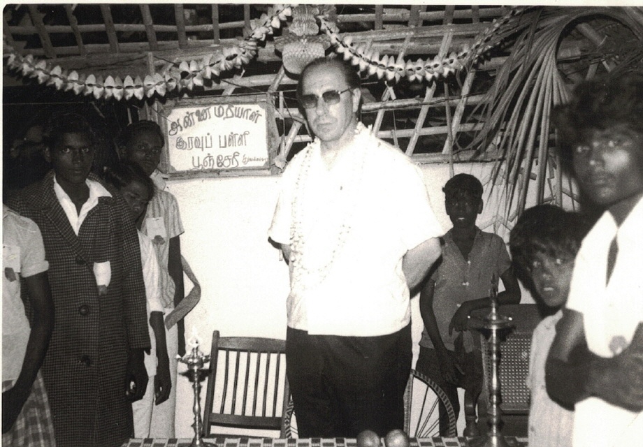 In der indischen Mission des Ordens "Servi di Maria", Mamallapuram, Tamil Nadu, 1974 (2)
